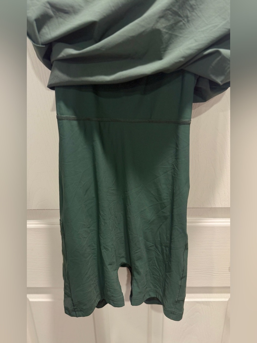 NWT Outdoor Voices Exercise Dress Medium Sage Green Built In Shorts Pockets - Picture 7 of 11